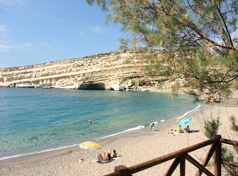 A beach in Crete